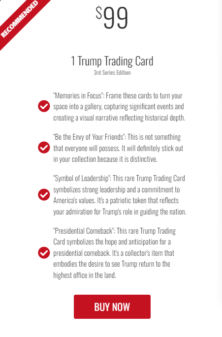 trumptradingcards price